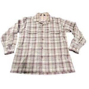 True Vintage 1950's Woolrich Wool Flannel  Moth Proof Double Pocket Medium